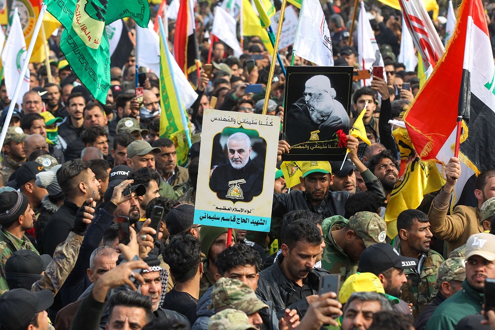 حزب الله العراقي توعد بالثأر لمقتل سليماني والمهندس متهما الكاظمي بالتورط في تصفيتهما