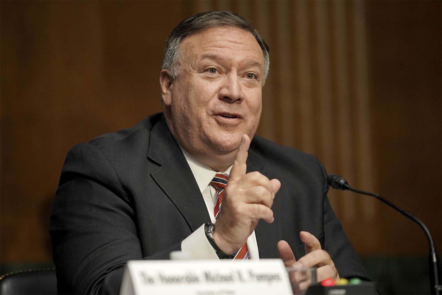 The sanctions target 22 specific materials that Pompeo said were used in connection with Iran's nuclear, military or ballistic missile programs.