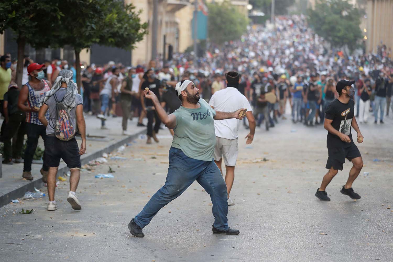 Lebanese protesters are enraged by deadly Beirut explosion blamed on government negligence