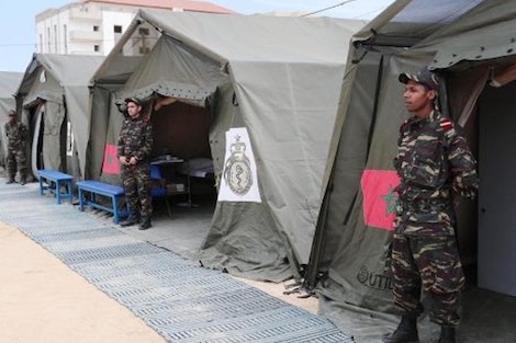 المغرب يقيم مستشفى عسكري ميداني يشمل مختلف الاختصاصات التي يحتاجها جرحى انفجار مرفأ بيروت