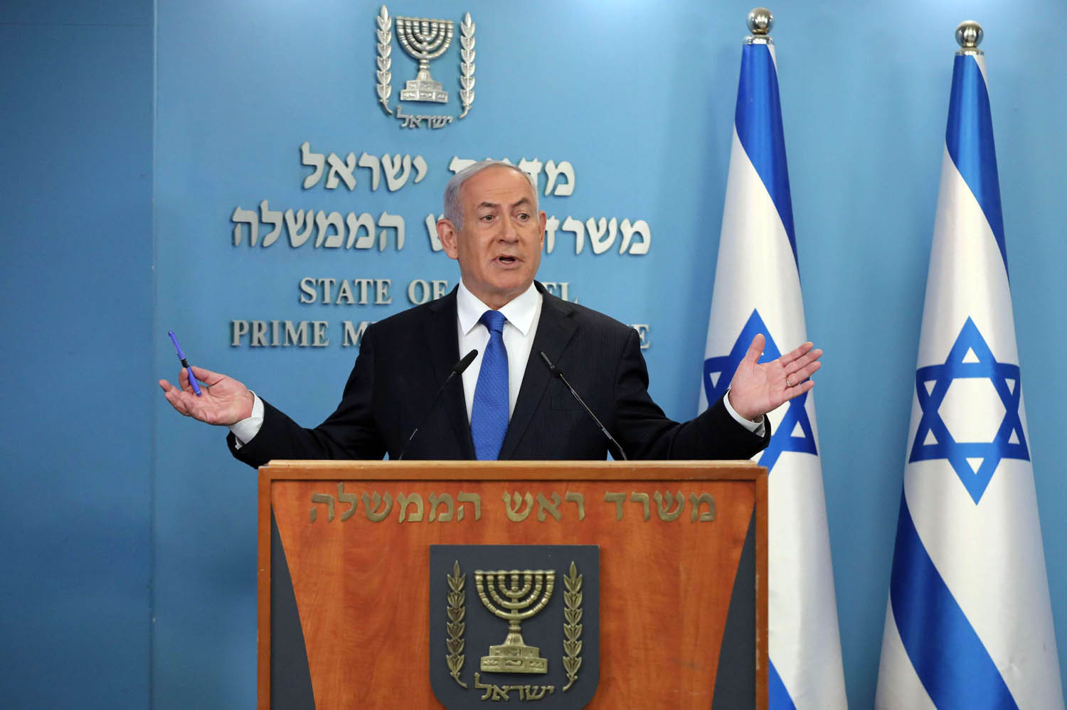 رئيس الوزراء الاسرائيلي بنيامين نتنياهو يعلن عن اتفاق سلام قادم مع الامارات
