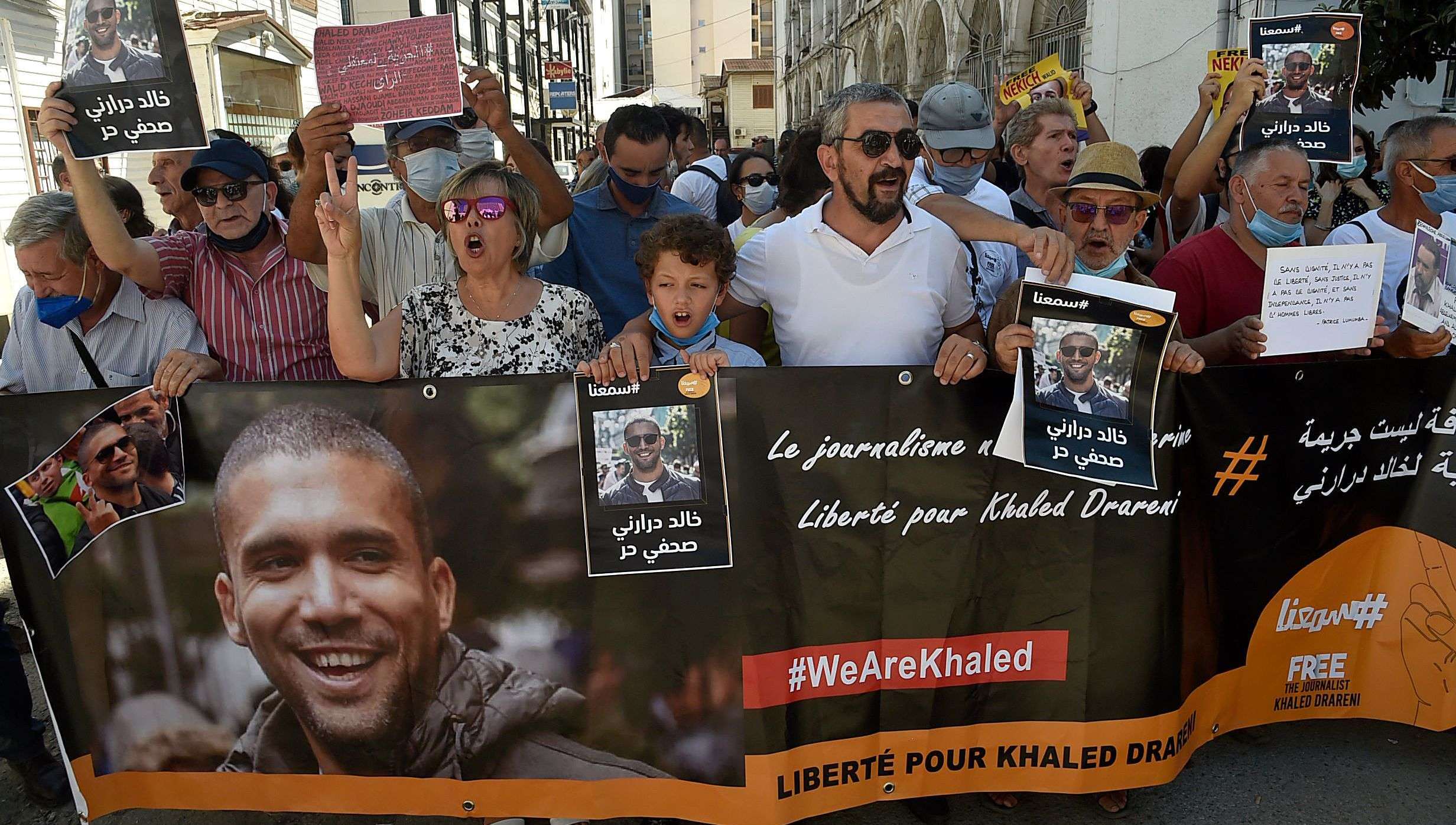 حملة تضامن لاطلاق سراح الصحفي خالد درارني