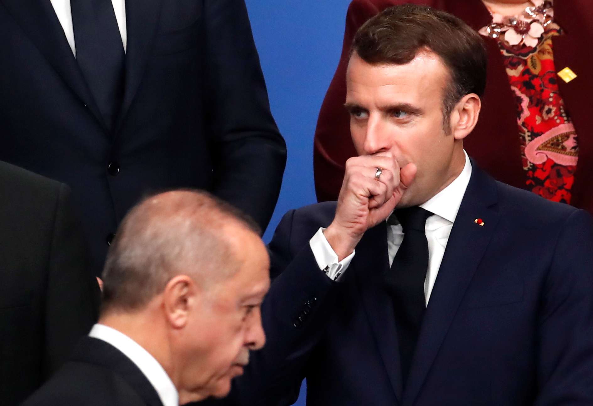الرئيسان الفرنسي امانويل ماكرون والتركي رجب طيب أردوغان