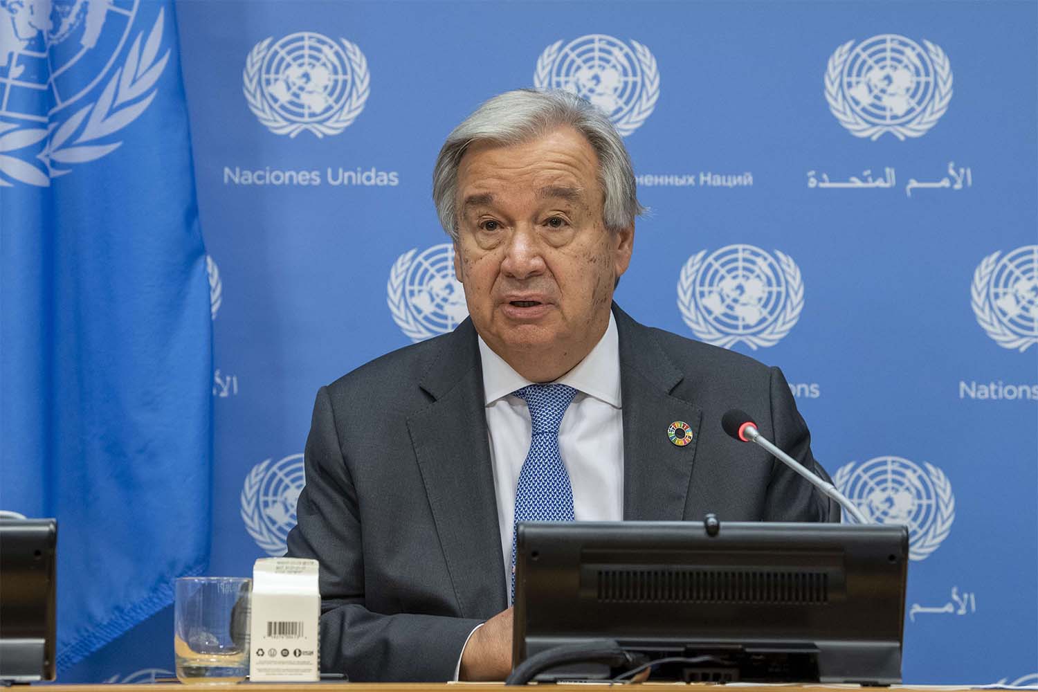 Guterres implored world powers to support peace efforts “not only in words but in actions"