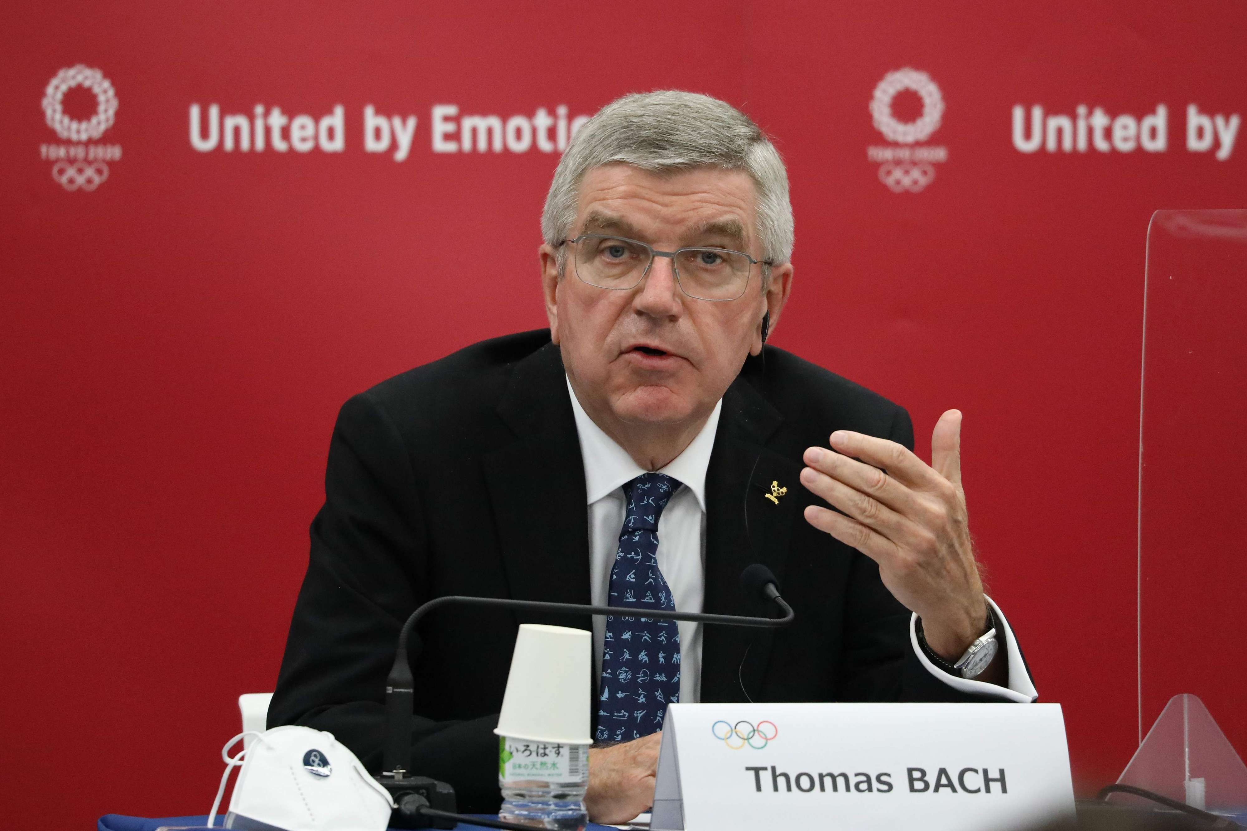 توماس باخ رئيس اللجنة الأولمبية الدولية 