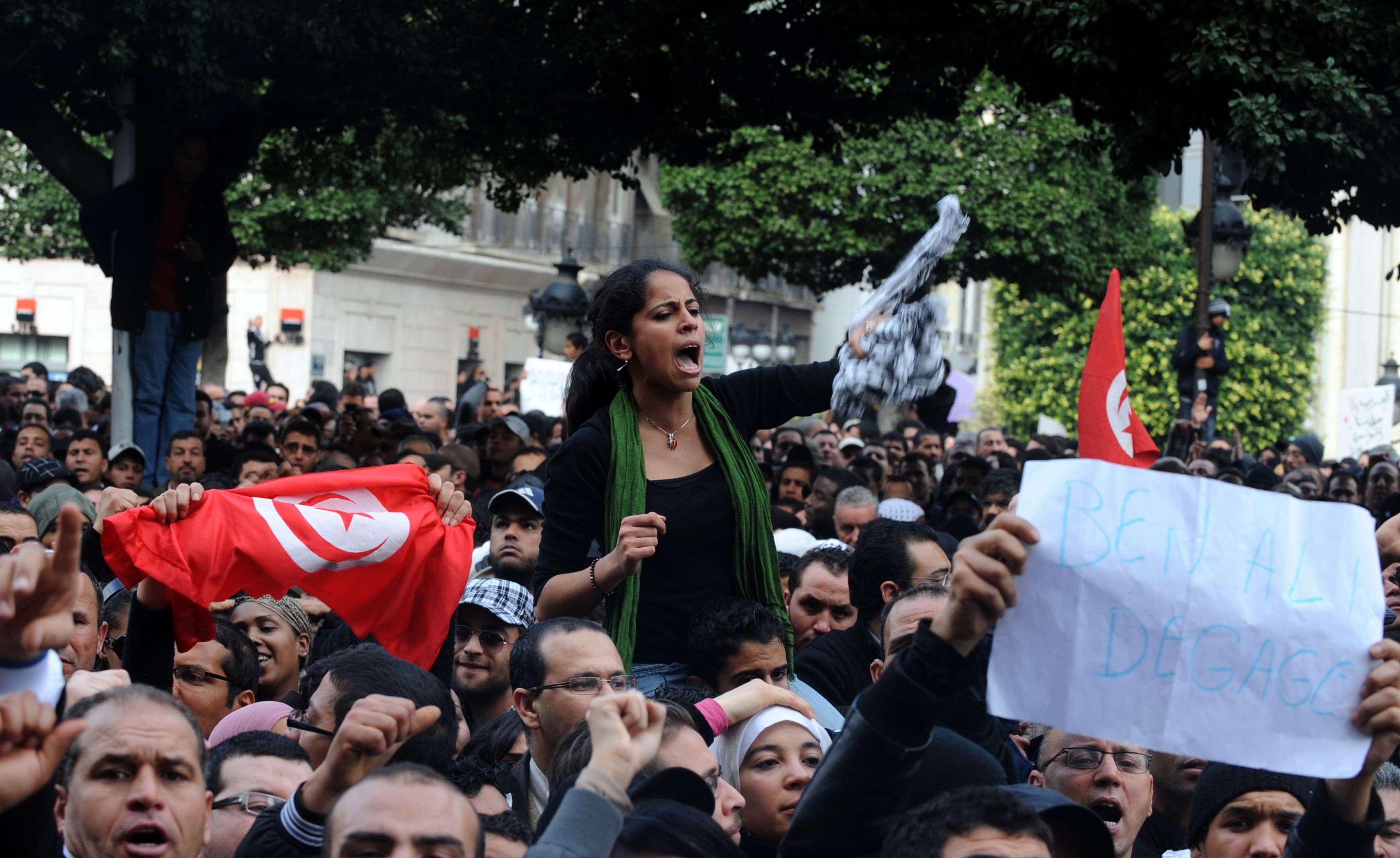 تونس تبدو العلامة الفارقة في ثورات الربيع العربي