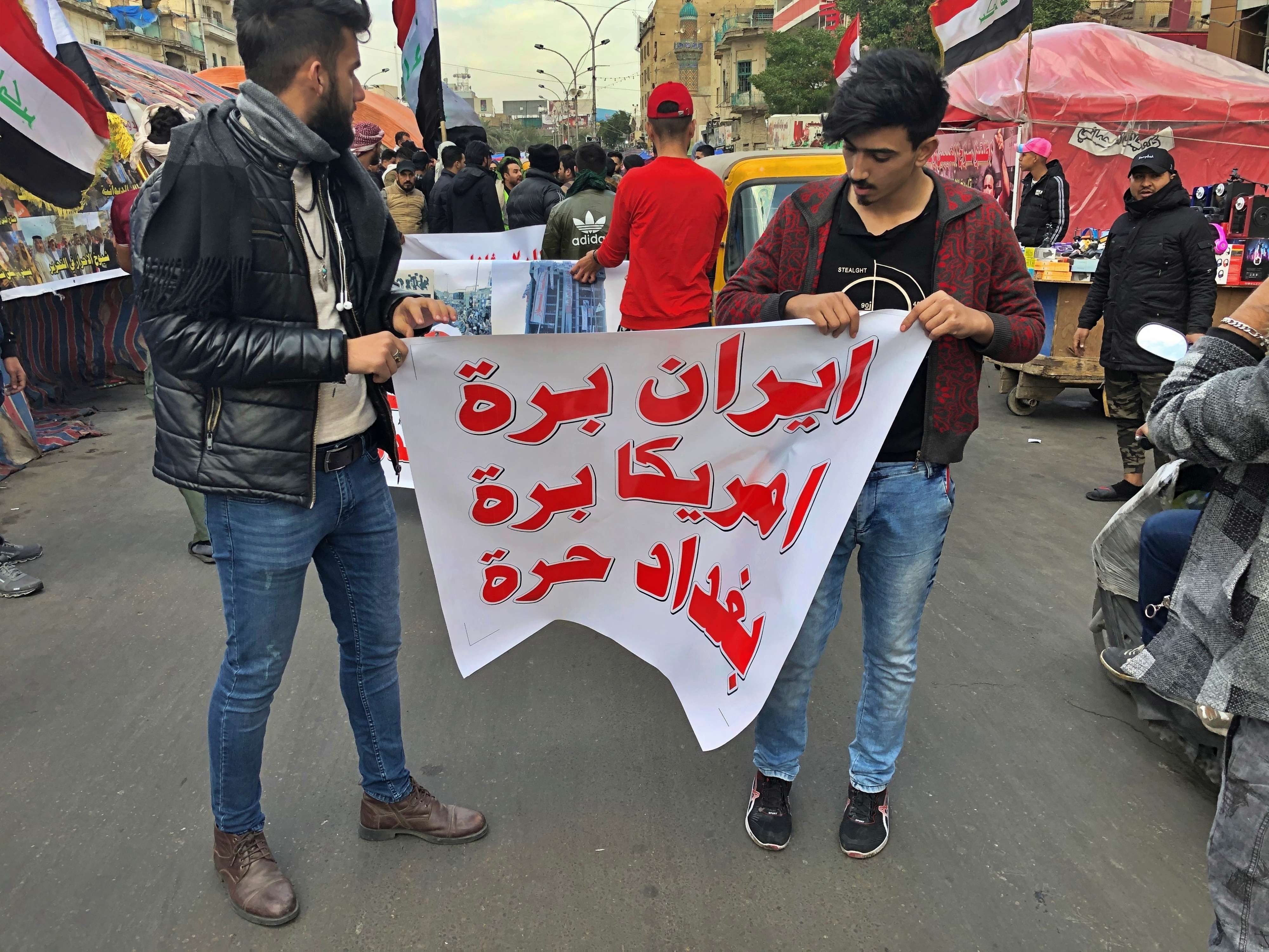 العراقيون ضحايا الصراع الايراني الاميركي في بلدهم ويناضلون لاستعادة السيادة الوطنية