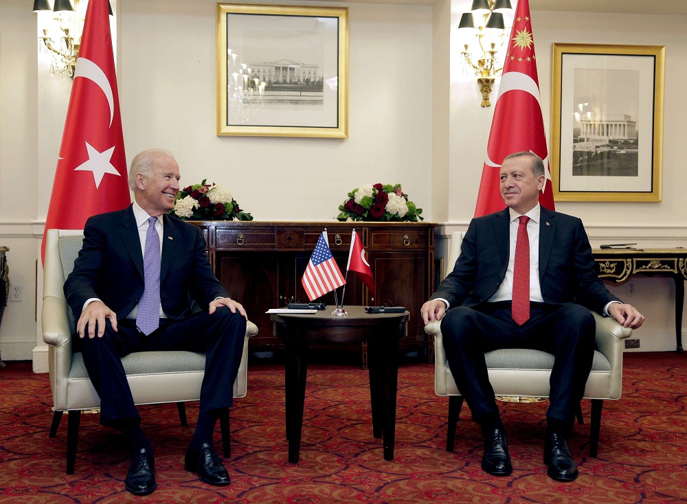 لقاء سابق يعود للعام 2016 بين أردوغان وجو بايدن