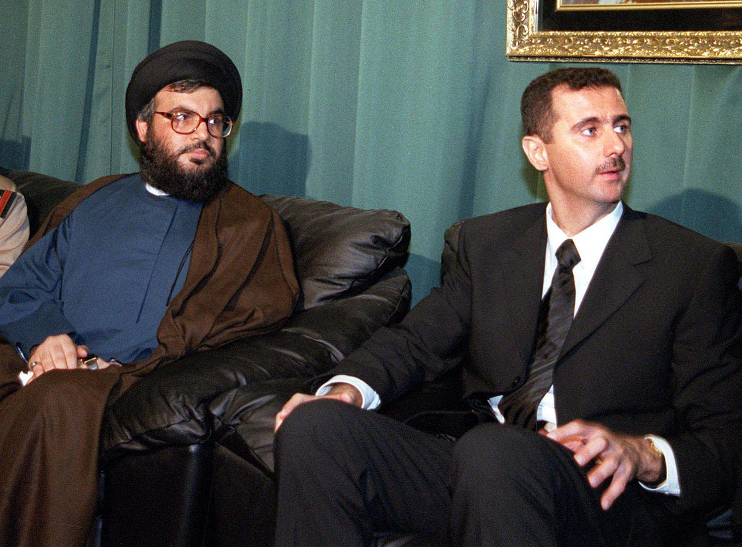 لقاء يجمع الرئيس السوري بشار الأسد بزعيم حزب الله حسن نصر الله