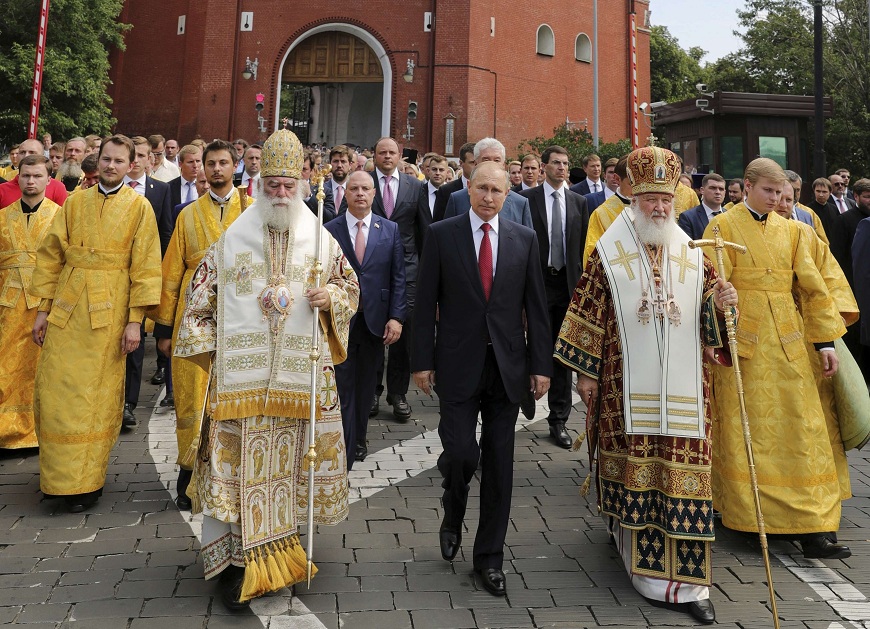 الرئيس الروسي يحرص على حضور الفعاليات الدينية للكنيسة الروسية
