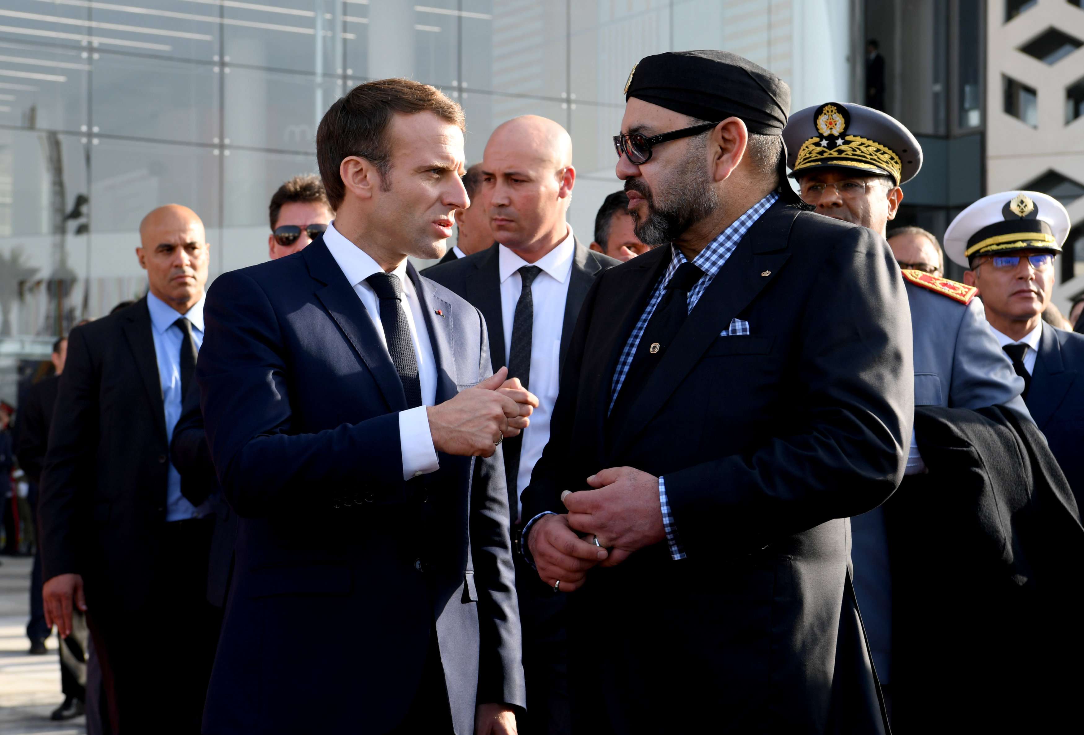 لقاء سابق بين العاهل المغربي الملك محمد السادس والرئيس الفرنسي في الرباط