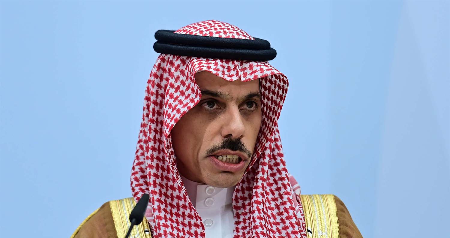 Saudi Foreign Minister Prince Faisal bin Farhan Al-Saud
