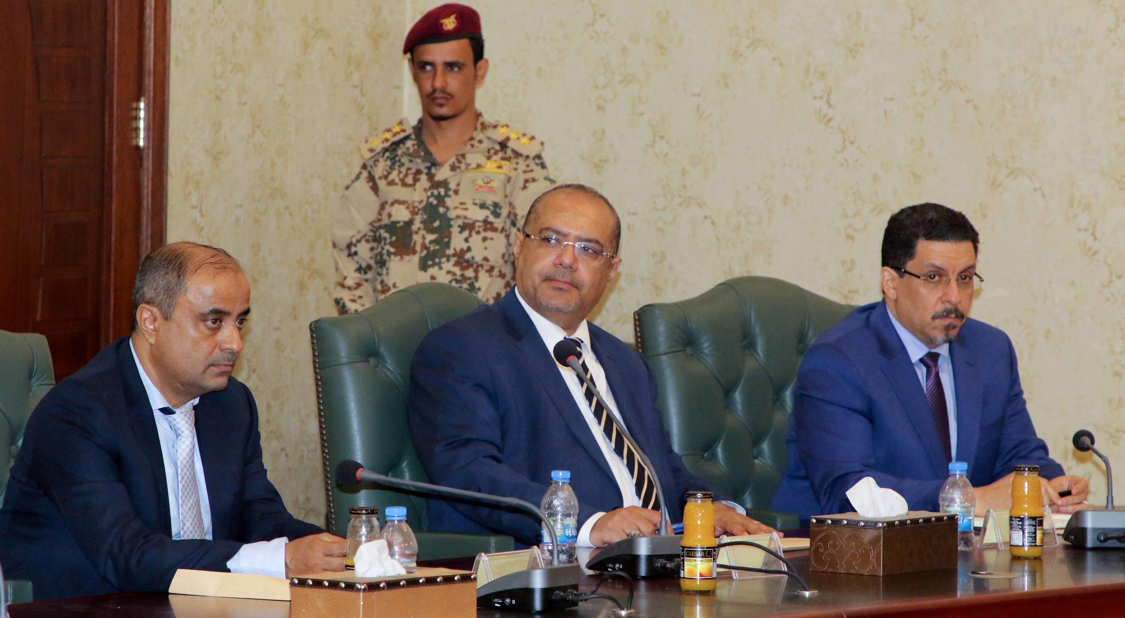 أعضاء من الحكومة اليمنية الجديدة