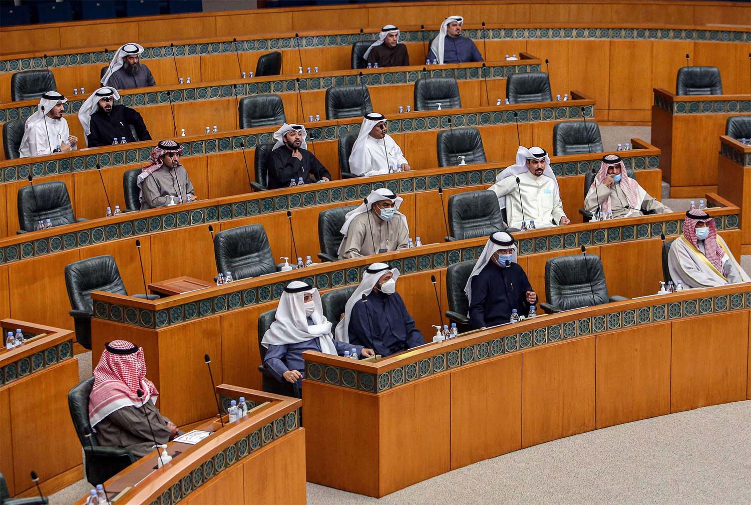 Kuwait's emir ordered a one-month suspension of parliament sessions a month ago