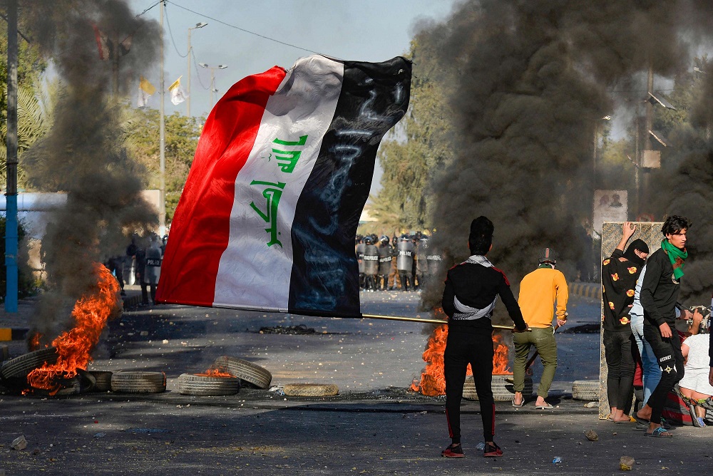 المحتجون في العراق