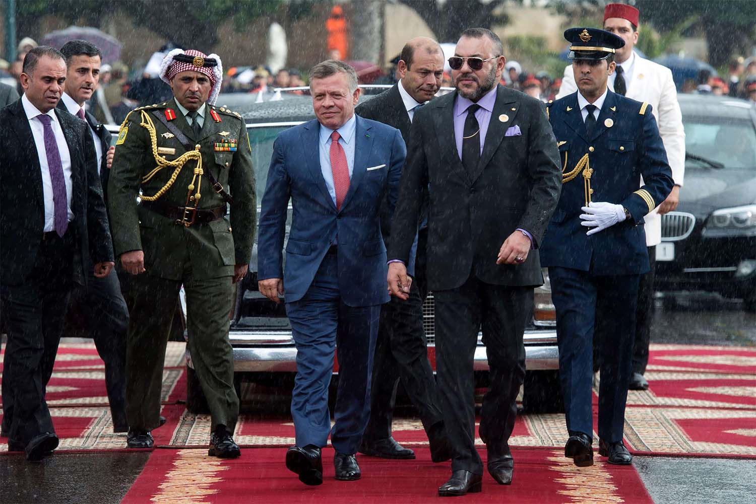 King Mohammed VI and King Abdullah II