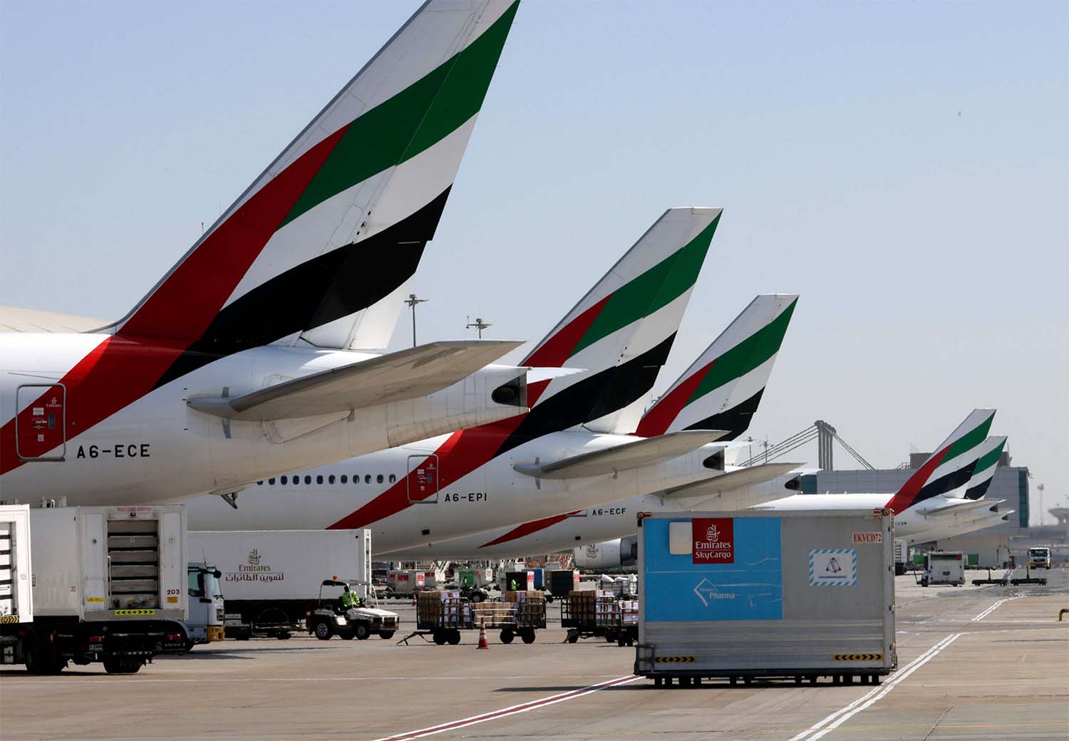 Most of Emirates' 118 Airbus A380 superjumbos remain grounded