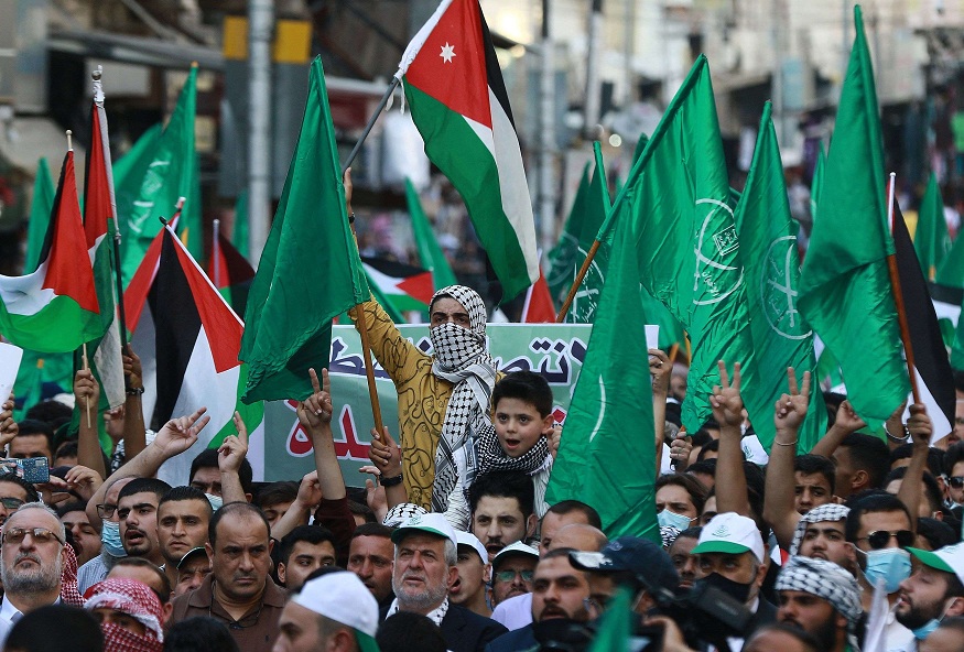 الأردنيون نظموا وقفات احتجاجية تنديدا بالعدوان الإسرائيلي على الفلسطينيين  