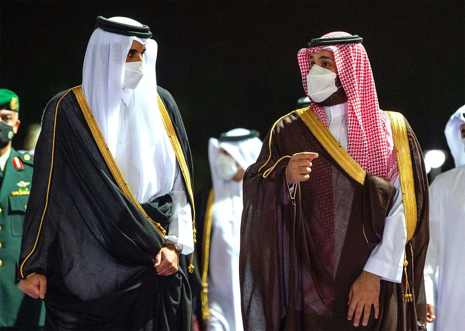 Qatar's emir was last in Saudi Arabia for a high-level Gulf Arab summit that took place in January 
