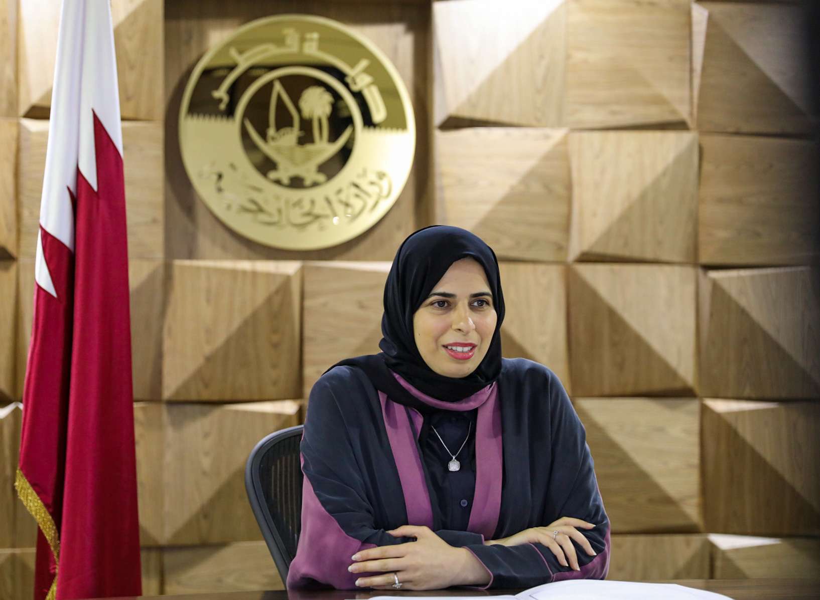 لولوة الخاطر مساعدة وزير الخارجية القطري والناطقة باسم الوزارة