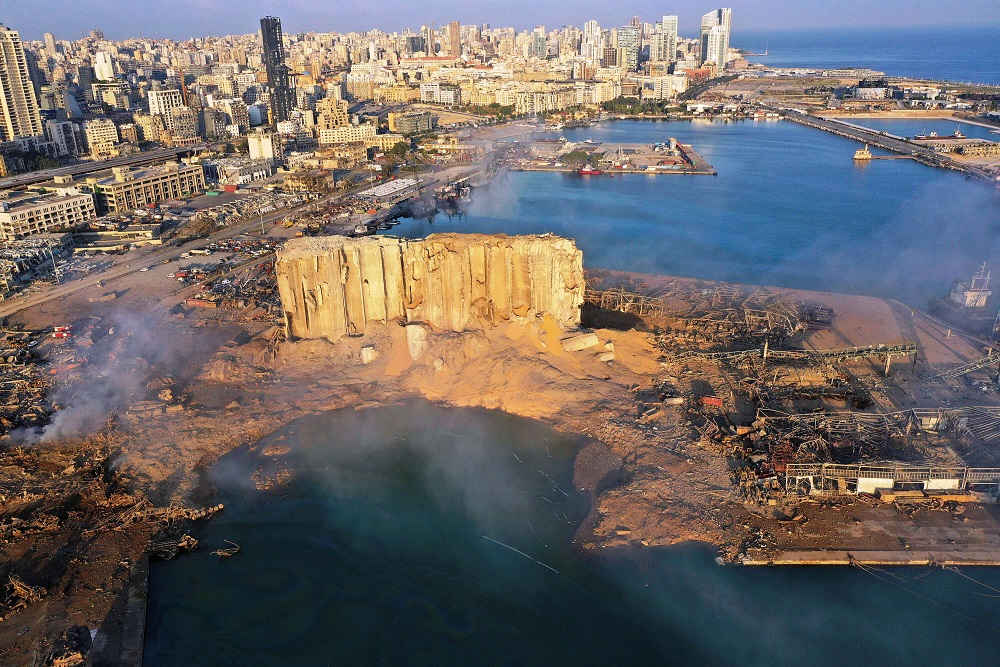 مخلفات انفجار بيروت