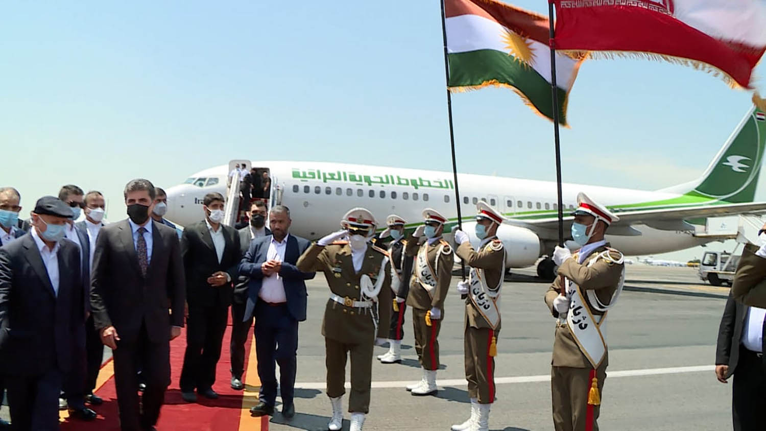الرئيس الكردي نيجيرفان بارزاني يصل طهران