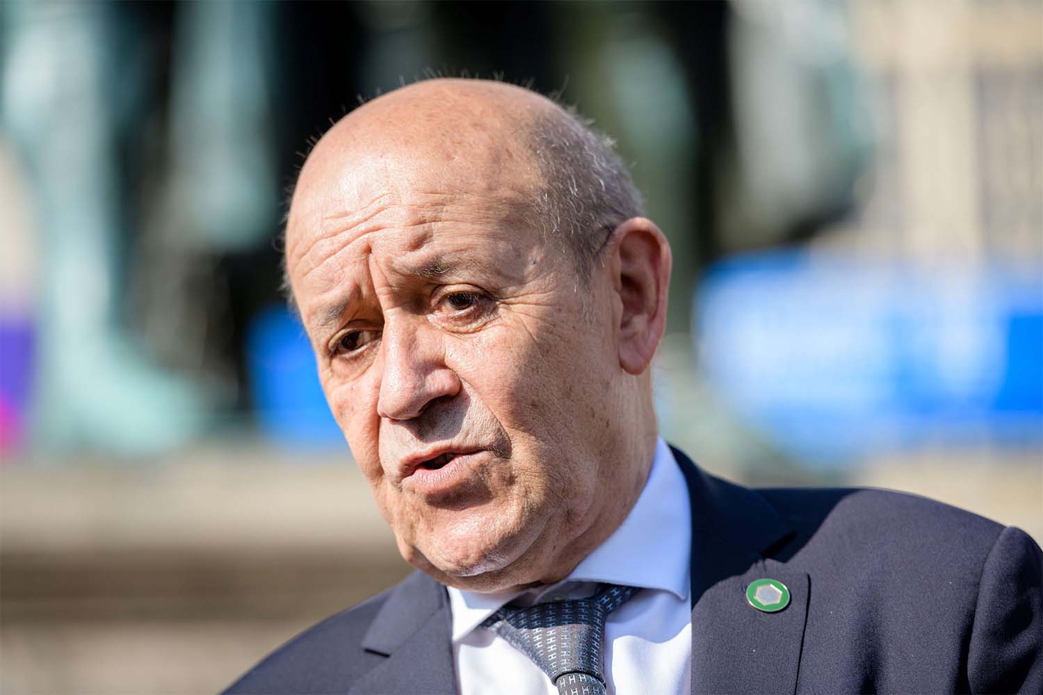 Le Drian is asking for the departure of foreign forces and mercenaries