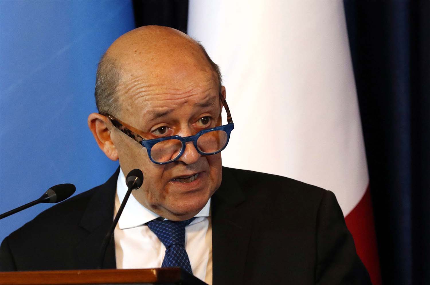 French Foreign Minister Jean-Yves Le Drian 