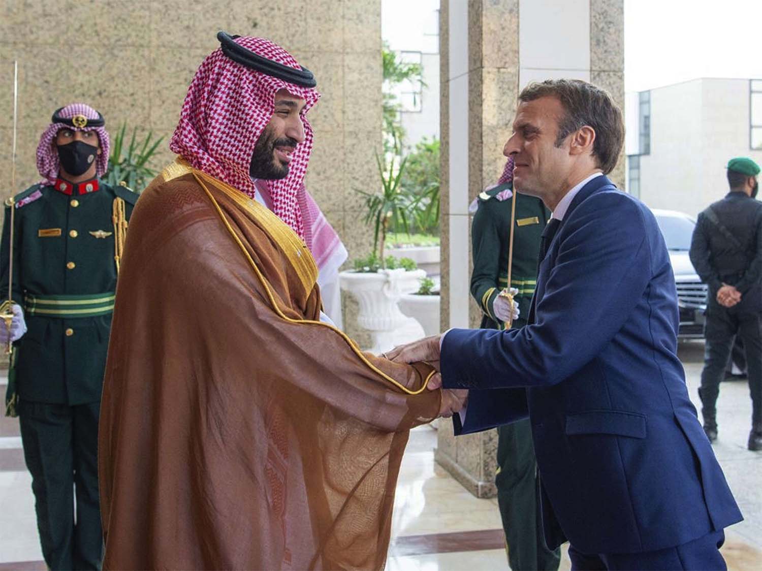 Macron met Saudi crown prince in the Red Sea city of Jeddah