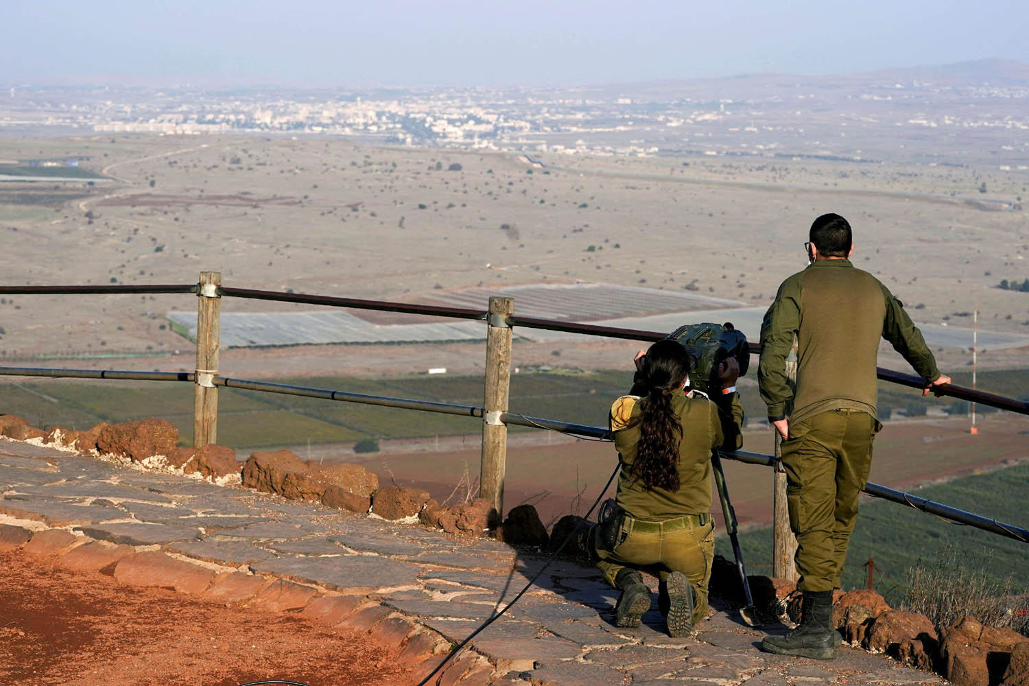 جنود إسرائيليون في هضبة الجولان المحتلة
