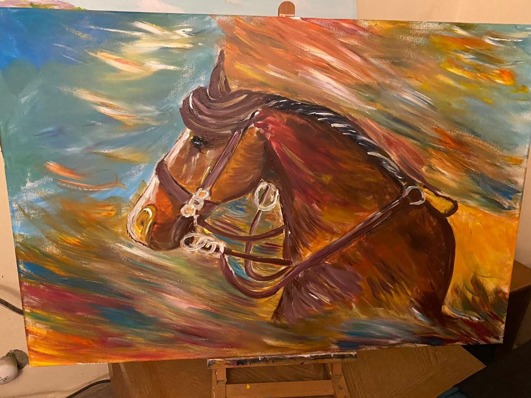 لوحة للفنانة خديجة توفيق مقدم