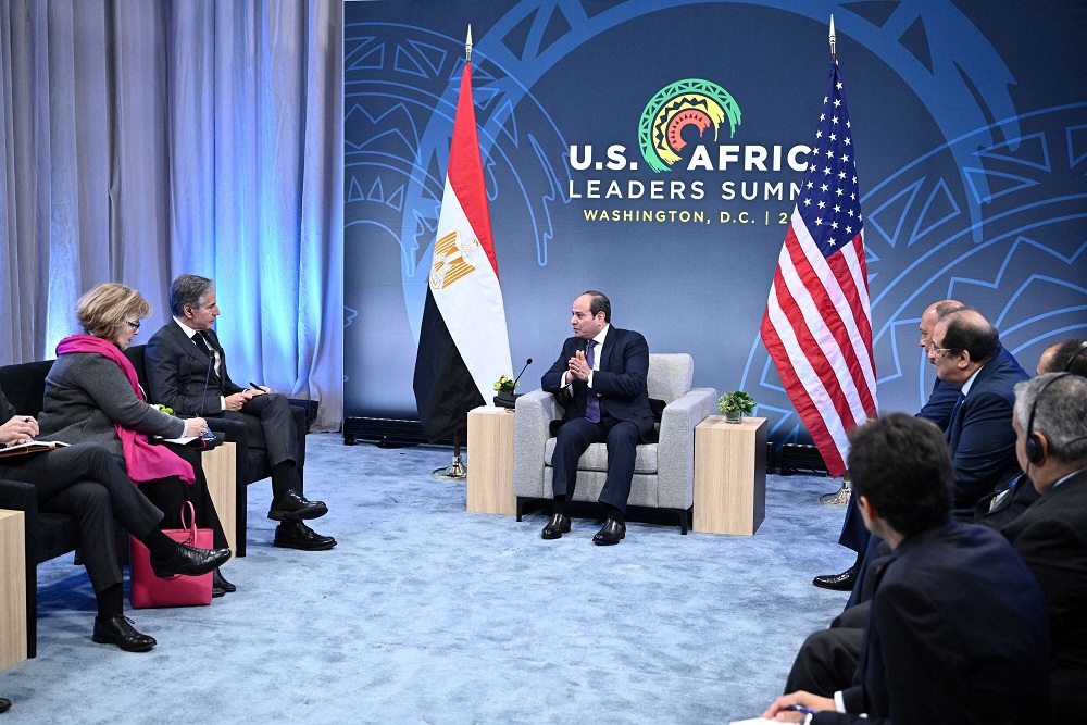 السيسي يشرح لوزير الخارجية الأميركي وجهة النظر المصرية حول سد النهضة ويطرح مخاوف بلاده