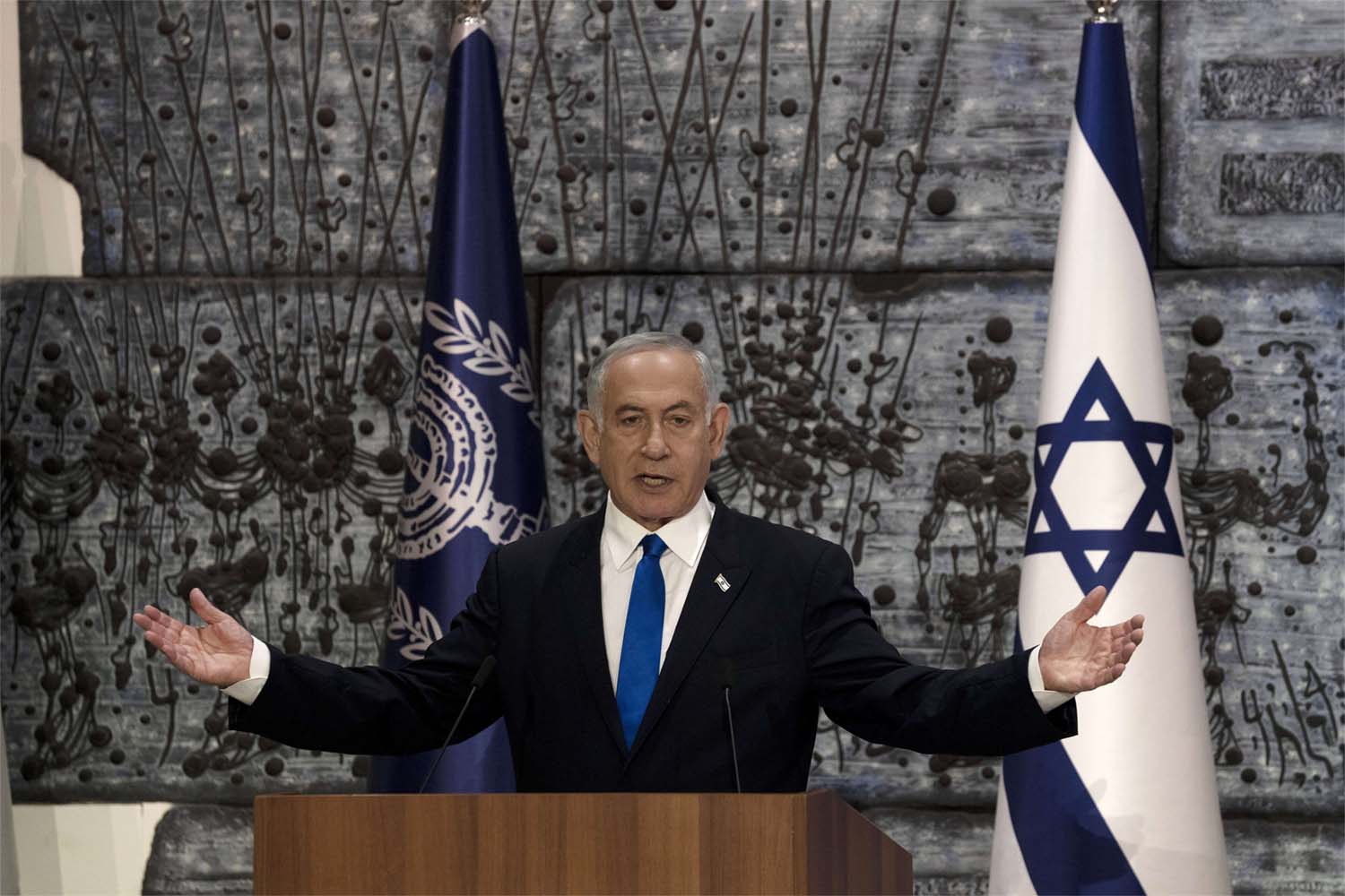 Israeli Prime Minister-designate Benjamin Netanyahu 
