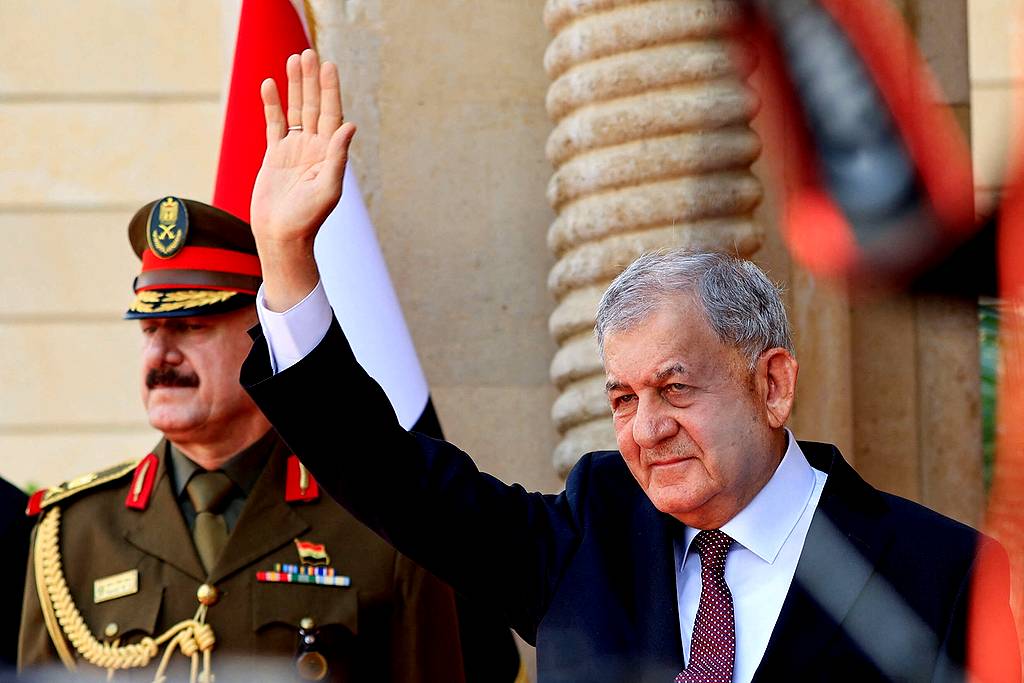 الرئيس العراقي يطرح ملف ترسيم الحدود مع تركيا وحصة بلده من المياه 