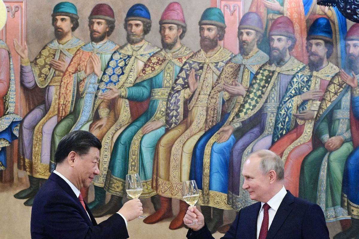 الرئيسان بوتين وشي في قمة موسكو