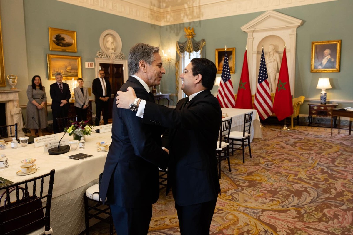 وزير الخارجية الأميركي يحتفي بنظيره المغربي