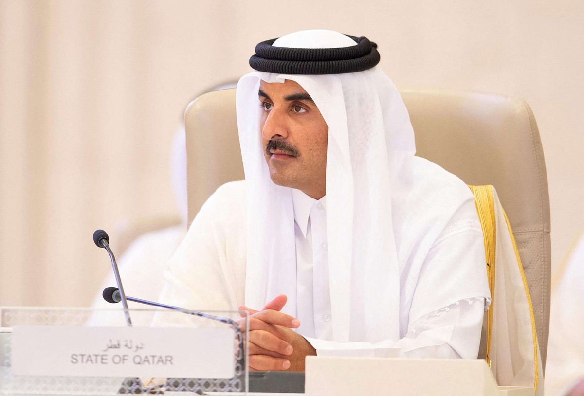 أمير قطر وجه برقية شكر للعاهل السعودي وولي العهد على حفاوة الاستقبال