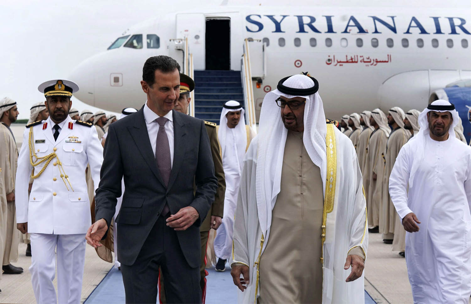 Assad visited the UAE last March