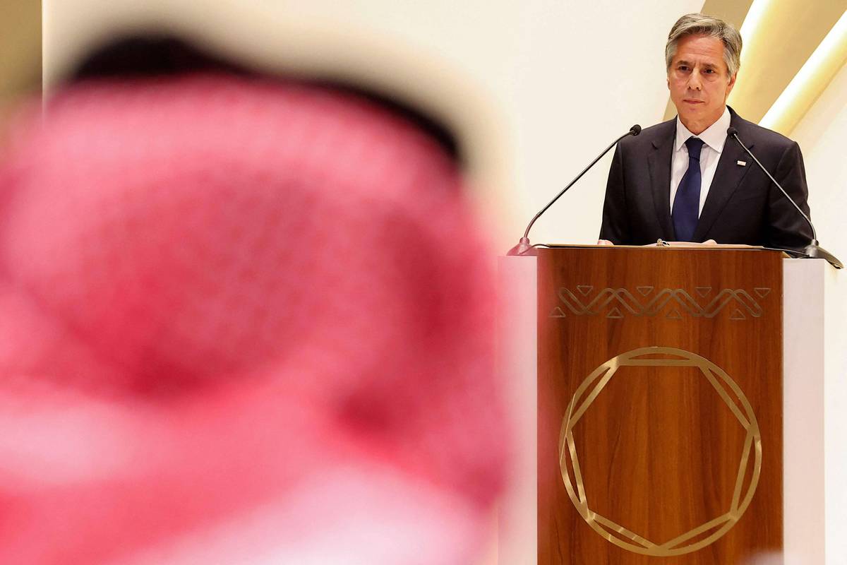وزير الخارجية الأميركي انتوني بلينكن في الرياض