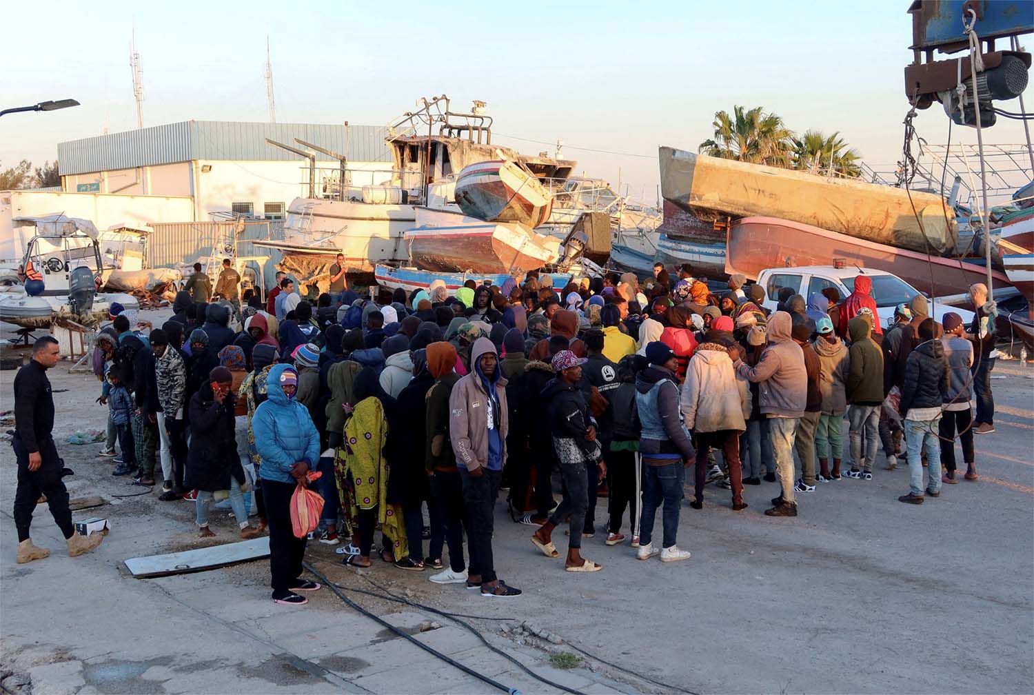 Sfax is crowded with thousands of African migrants aiming to set off to Europe on boats
