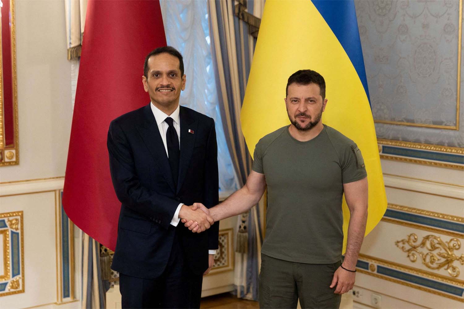 Zelenskiy said his own meeting with the Qatari PM had been meaningful
