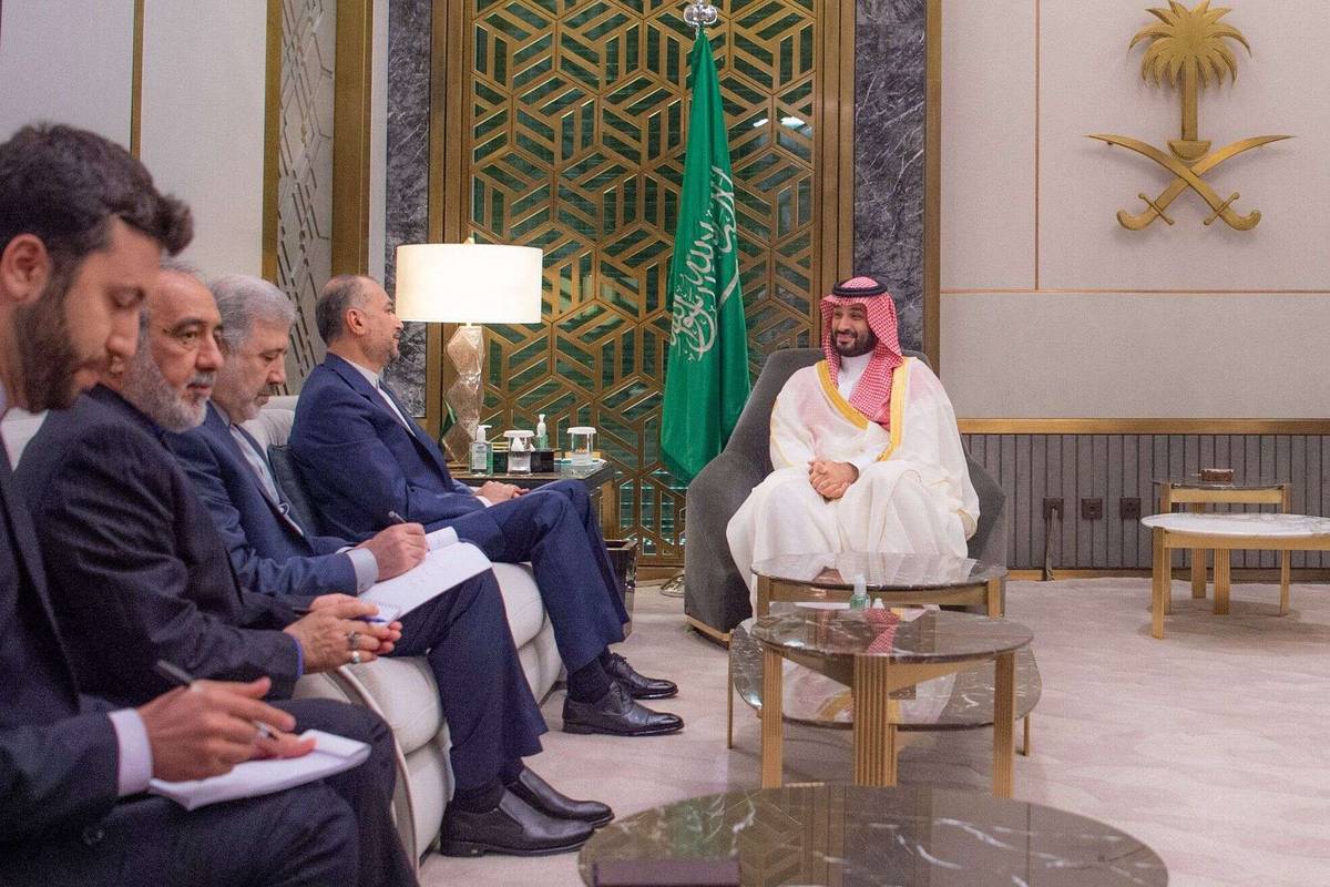 ولي العهد السعودي الأمير محمد بن سلمان يلتقي وزير الخارجية الإيراني حسين أمير عبداللهيان في جدة