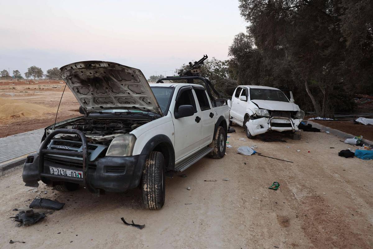 سيارات مسلحة لمقاتلي حماس في مستوطنات غلاف غزة