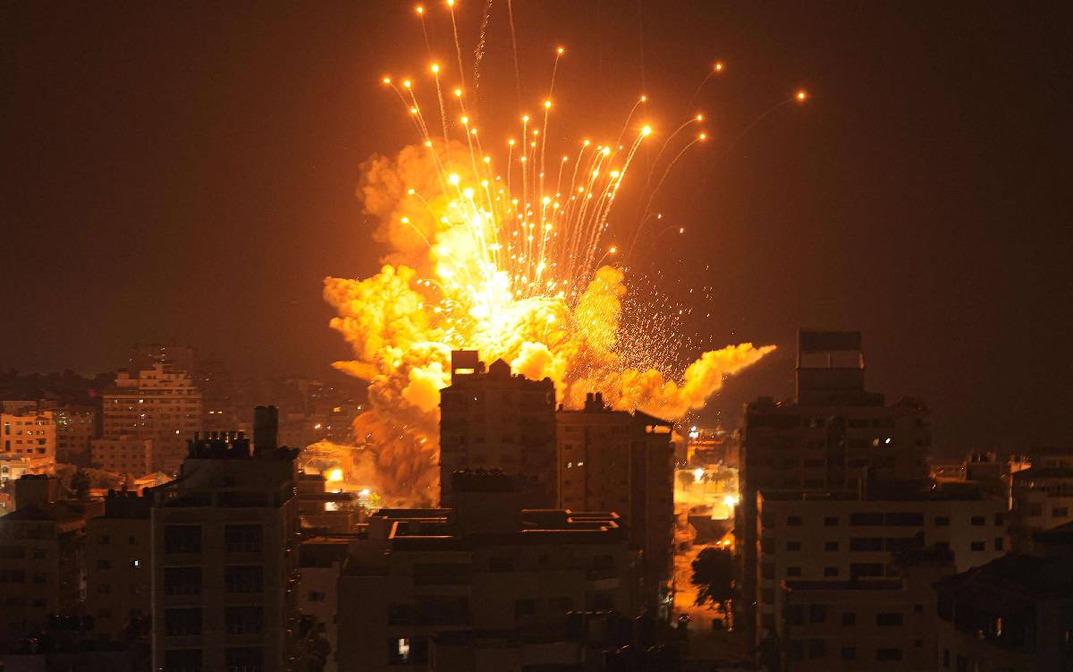 قصف إسرائيلي وسط غزة