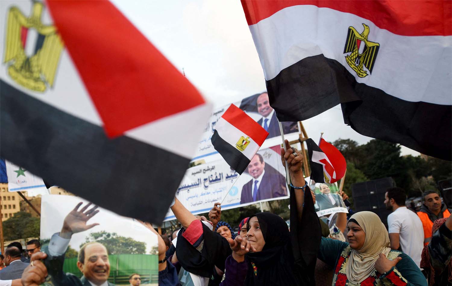 Sisi won 89.6% of the votes according to the National Election Authority