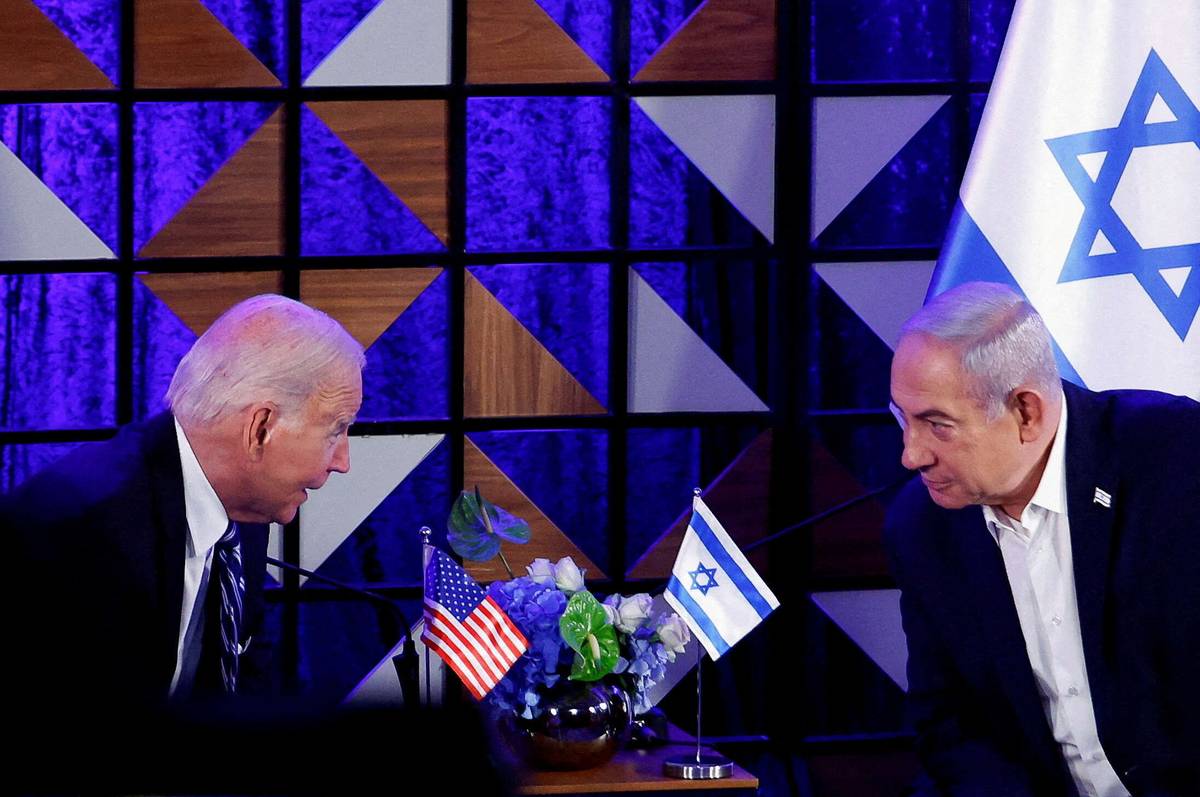 الرئيس الأميركي جو بايدن يلتقي رئيس الوزراء الإسرائيلي بنيامين نتنياهو