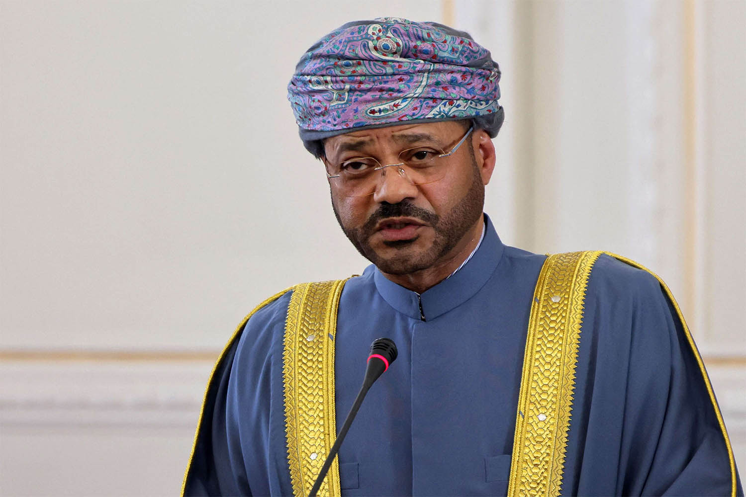 Oman's Foreign Minister Sayyid Badr al-Busaidi