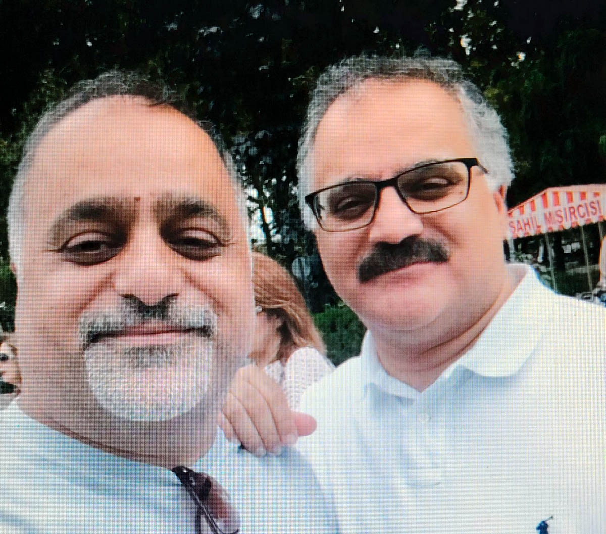 Haitham El-Zobaidi (R) with Muhannad El-Zobaidi