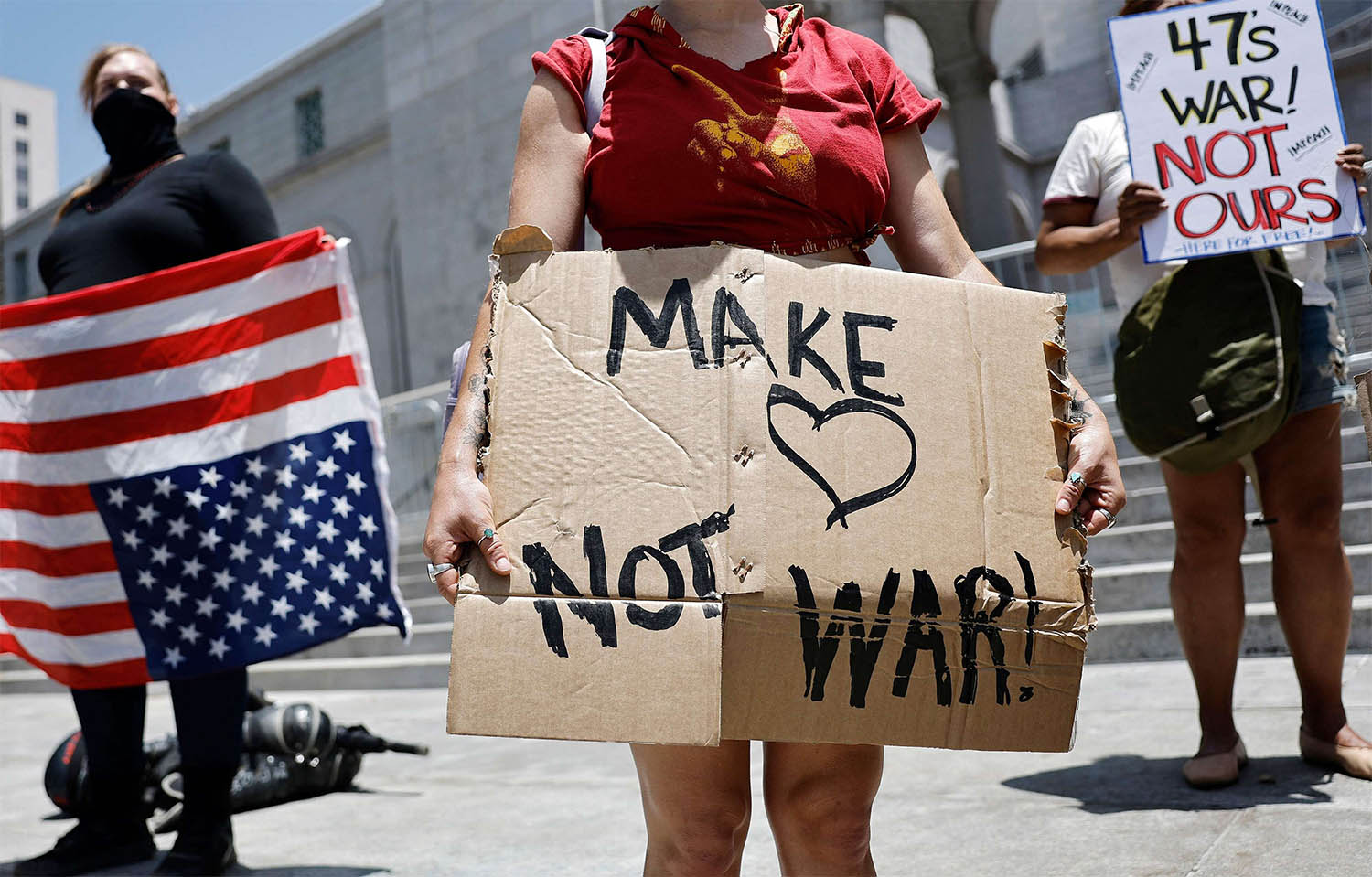 Anti-war protests emerging in the US