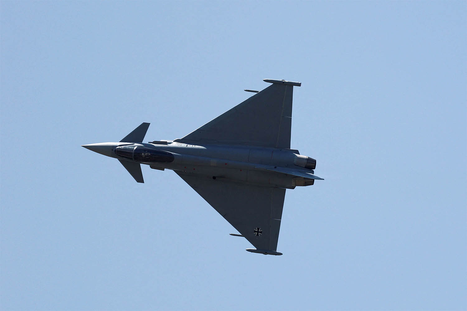 A Eurofighter Typhoon jet